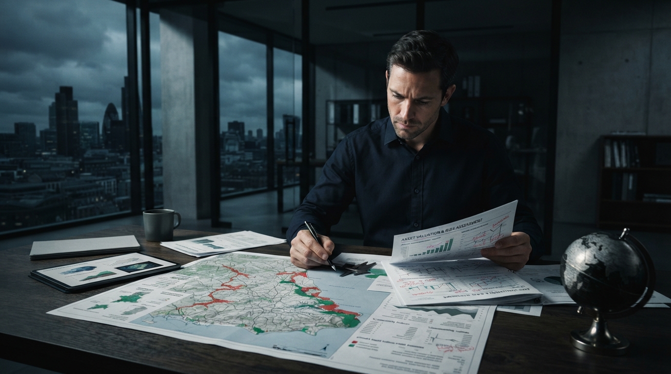 Editorial illustration for Assessing Physical Climate Risks: Methodologies for Long-Term Asset Valuation